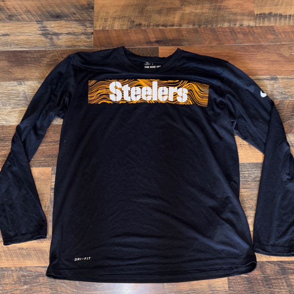 Nike Black Long Sleeve Steelers Graphic Dri-FIT Shirt